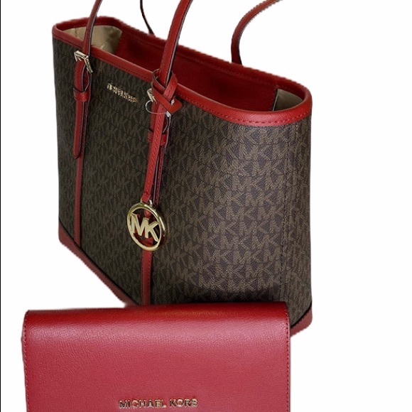 👜 SALE‼️ 💕-NWT Michael Kors Satchel&Wallet SET - Picture 4 of 7